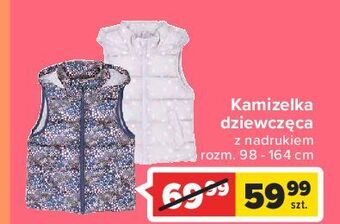 Carrefour Kamizelka dziewczęca pikowana 98-164 cm oferta