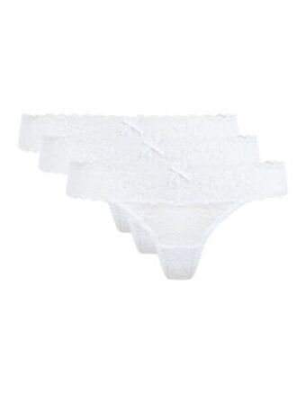 Takko Fashion Dział damski stringi - 3 szt. w opakowaniu oferta