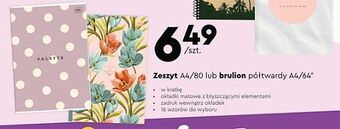 Biedronka Zeszyt a4 80 k kratka oferta