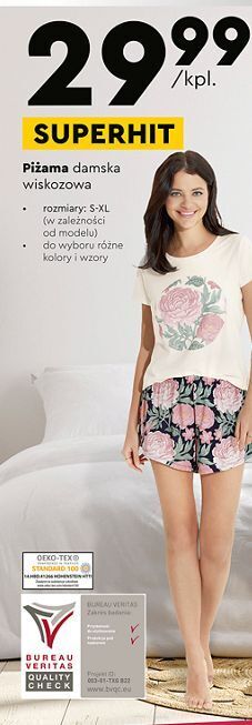 Biedronka Piżama damska s-xl tom & rose oferta