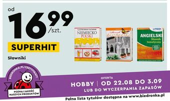 Biedronka Angielski słownik tematyczny oferta
