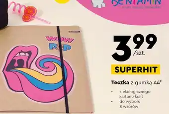 Biedronka Teczka z gumką a4 beniamin oferta