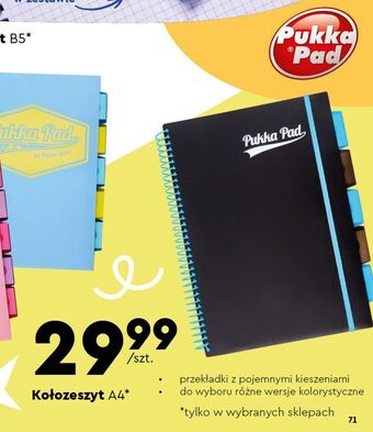 Biedronka Kołozeszyt a4 pukka pad oferta