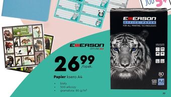 Biedronka Papier ksero a4 emerson oferta