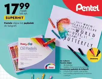 Biedronka Pędzel do kaligrafii pentel oferta