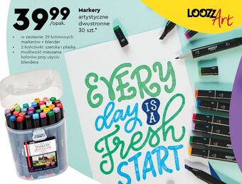 Biedronka Markery artystyczne dwustronne loozz oferta