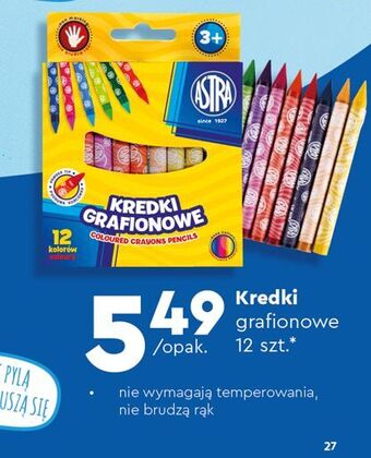 Biedronka Kredki grafionowe astra oferta