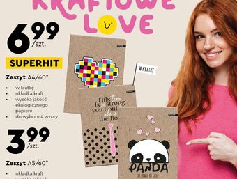 Biedronka Zeszyt a4/60k kratka oferta