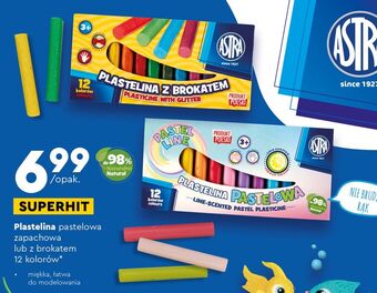 Biedronka Plastelina pastelowa o zapachu limonki astra oferta
