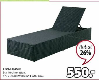 JYSK Leżak hasle oferta