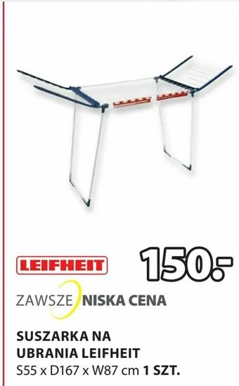 JYSK Suszarka na ubrania leifheit oferta