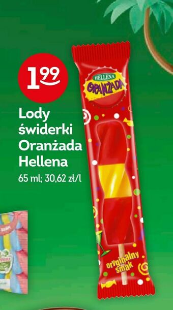 Żabka Lody świderki Oranżada Hellena oferta