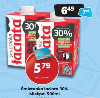 Delfin Śmietanka łaciata 30% Mlekpol 500ml oferta