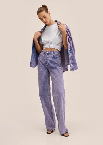 MANGO Dżinsy wide leg oferta