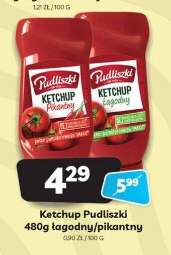 Delfin Ketchup Pudliszki 480g oferta