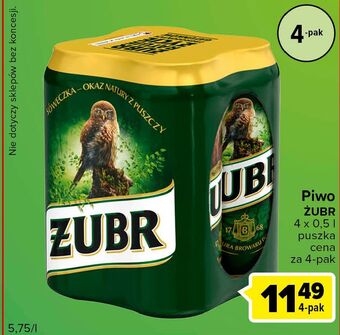 Carrefour Express Piwo żubr 1768 oferta