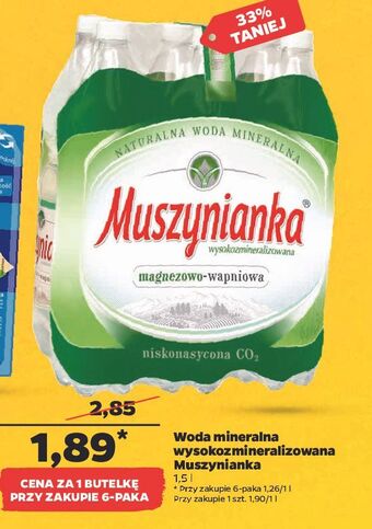 Netto Woda niegazowana muszynianka oferta