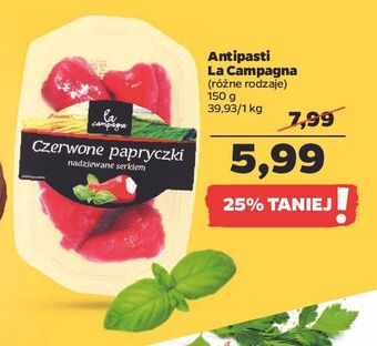 Netto Papryczki czerwone nadziewane serkiem la campagna oferta