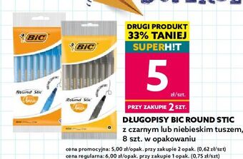 Dealz Długopis round stick niebieski bic round stick oferta