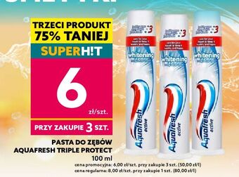 Dealz Pasta do zębów whitening aquafresh active oferta