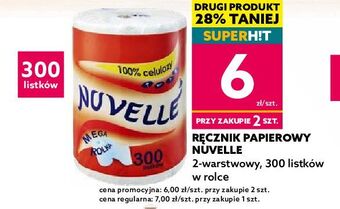 Dealz Ręcznik papierowy 300 listków nuvelle oferta