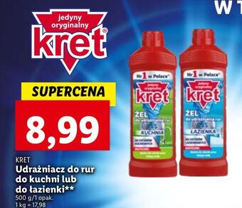 Lidl Żel do udrożniania rur kret łazienka oferta
