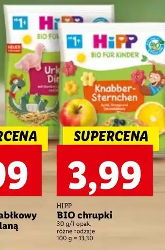 Lidl Chrupiące dinozaury hipp oferta