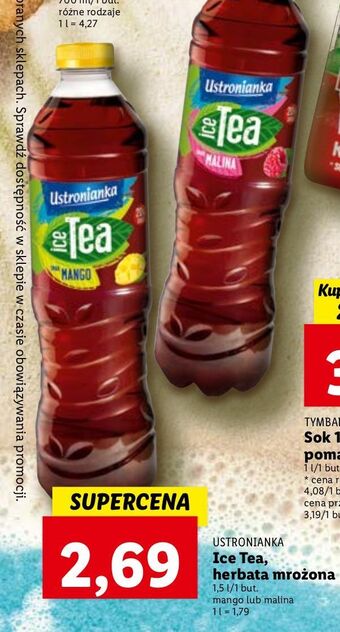 Napój mango ustronianka ice tea