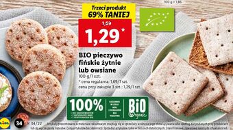 Lidl Pieczywo owsiane fińskie bio bio organic oferta