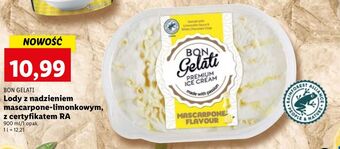 Lidl Lody mascarpone-limonka bon gelati oferta