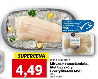 Lidl Miruna nowozelandzka filet bez skóry targ rybny lidla oferta