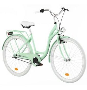 Media Expert Rower miejski indiana moena os3b 28 cali damski miętowo-biały oferta