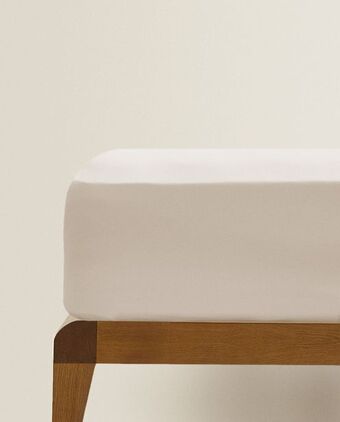 ZARA HOME (180 nitek) prześcieradło spodnie z perkalowej bawełny oferta