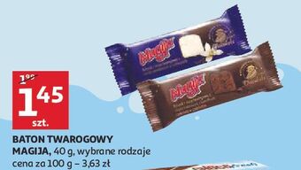 Auchan Batonik z masy twarogowej o smaku waniliowym magija oferta