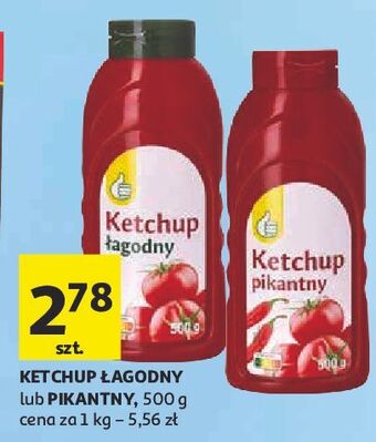 Auchan Ketchup łagodny podniesiony kciuk oferta