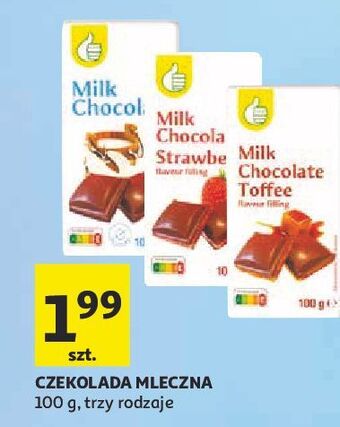 Auchan Czekolada z toffee podniesiony kciuk oferta