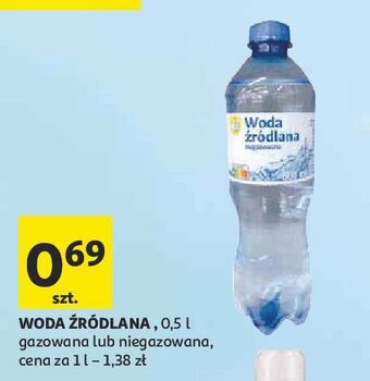 Auchan Woda niegazowana podniesiony kciuk oferta