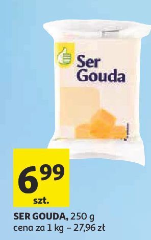 Auchan Ser gouda podniesiony kciuk oferta