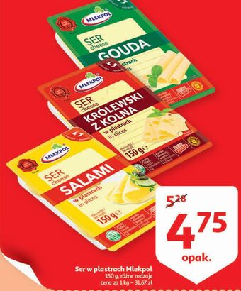 Auchan Ser gouda - plastry mlekpol oferta