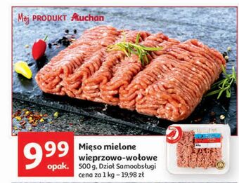 Auchan Mięso mielone wieprzowo-wołowe auchan oferta