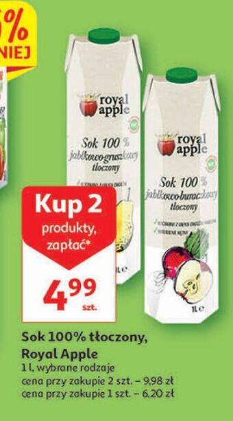 Auchan Sok jabłkowo-gruszkowy royal apple oferta