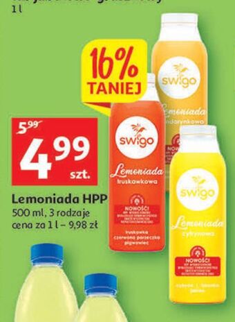 Auchan Lemoniada truskawkowa swigo oferta