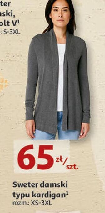 Auchan Sweter damski typu kardigan xs-3xl inextenso by auchan oferta
