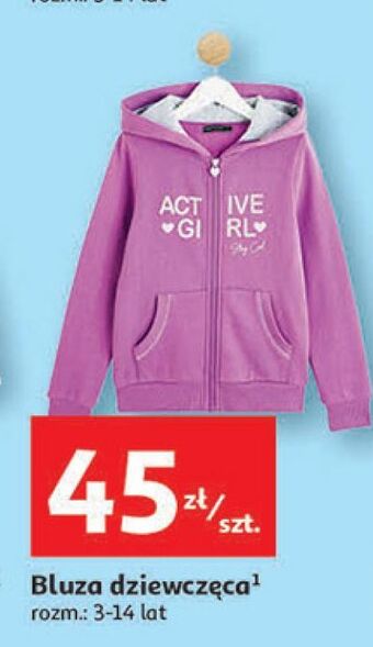 Auchan Bluza dziewczęca 3-14 lat inextenso by auchan oferta