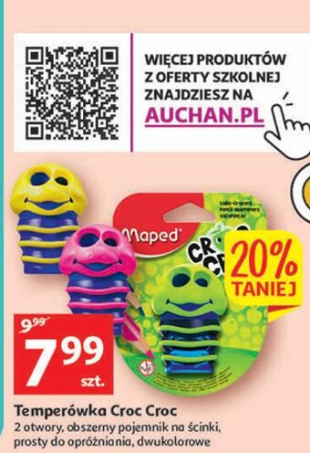 Auchan Temperówka croc maped oferta
