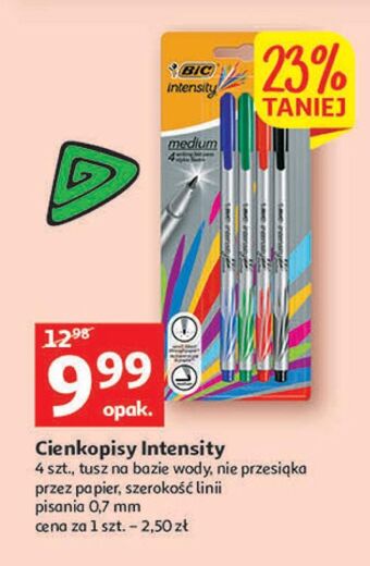 Auchan Cienkopisy mix kolorów bic intensity fine oferta
