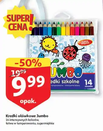 Auchan Kredki jumbo 14 kolorów oferta