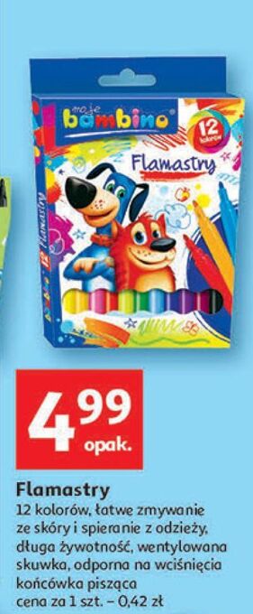 Auchan Flamastry moje bambino oferta