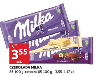 Auchan Czekolada biała milka oferta