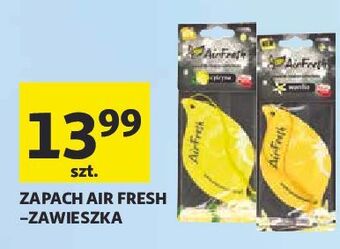 Auchan Odświeżacz samochodowy zawieszka cytryna air fresh oferta